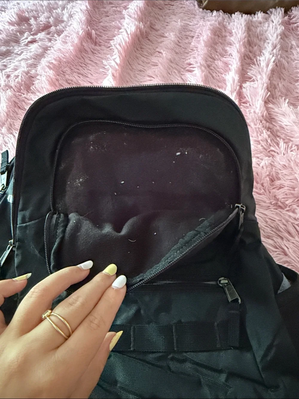 Under Armour Black Backpack with White Logo